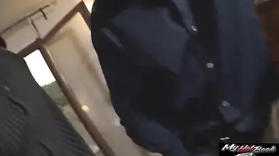 MILF Cougar Takes on Two Big Cocks