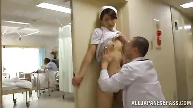 Mature Japanese Nurse and Doctor's Lovemaking Session