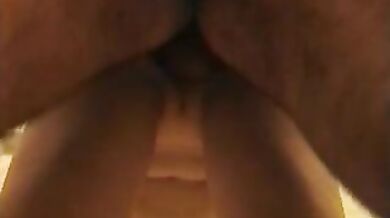 Mature Man and Pigtailed 18-Year-Old in Bathroom