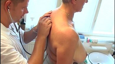 Doctor Fucks Busty Mature Woman's Smooth Cunt