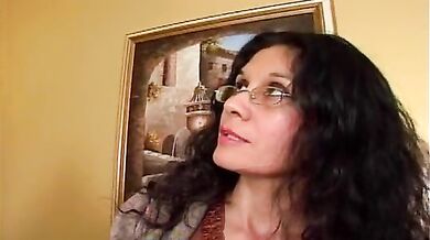 Pale Cougar Stretched by Monster Black Cock