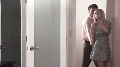 Eager Blonde MILF Swallows Young Cock