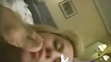 Blonde Milf Cheats on Sleeping Hubby