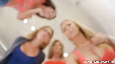 Horny Cougars Wake Sleeping Dude