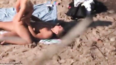 Cougar Pleasures Man on Beach