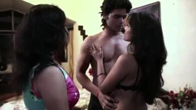 Indian Milf Joins Bisexual Couple