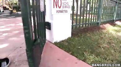 Big Breasted MILF Seduces Horny Guy