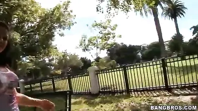 Big Breasted MILF Seduces Horny Guy