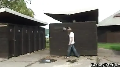 Mature Blonde Mom Sucks at Beach Resort