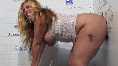 Mature Cougar Sucks Gloryhole