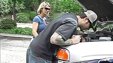 Stranded Milf Sucks for Help