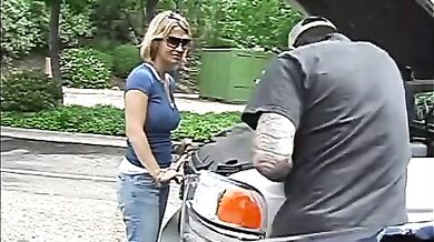 Stranded Milf Sucks for Help