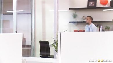 Mature Secretary Rides Hard in Office