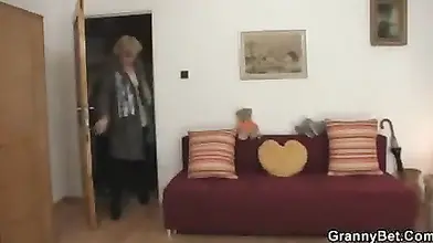 Mature Granny Seduced Outdoors, Banged Indoors