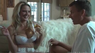 Blonde MILF Seduces Her Son