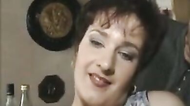 Mature Skank Fucked and Facialized in Bar