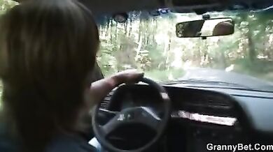 Chubby Granny's Car Smash