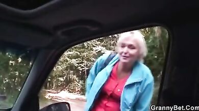 Chubby Granny's Car Smash