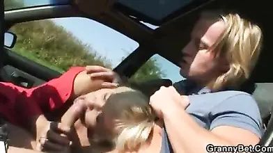 Chubby Granny's Car Smash