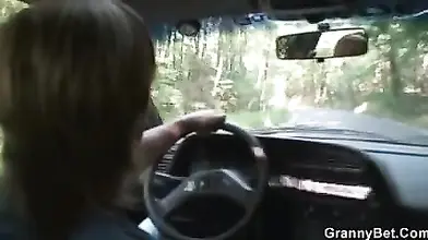 Chubby Granny's Car Smash