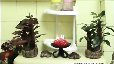 Horny Indian Milf Plays with Dildos