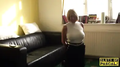 Curvy Blonde MILF Spanked Roughly