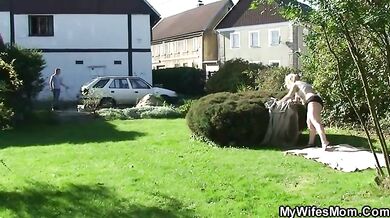 Mature Seductress Lures Young Neighbor