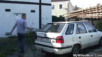 Mature Seductress Lures Young Neighbor