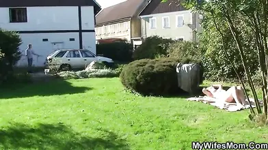 Mature Seductress Lures Young Neighbor