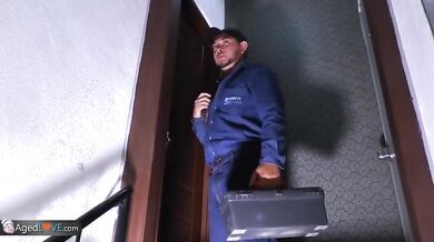 Mature Latina Seduces Hung Repairman