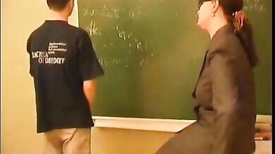 Mature Teacher Seduces Student