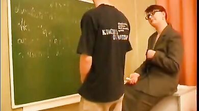 Mature Teacher Seduces Student
