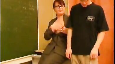Mature Teacher Seduces Student