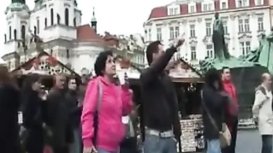 Mature Tourist's Hairy Cunt Filled After Sightseeing