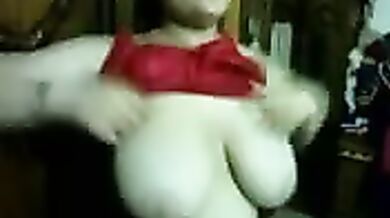 Arab Milf's Big Natural Knockers and Squirt