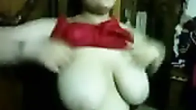 Arab Milf's Big Natural Knockers and Squirt