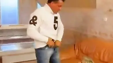 Mature Blonde Granny's Sofa Bang