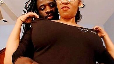 Ebony Mature Granny Enjoys Deep Slamming