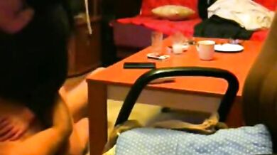 Old Dude Fucks Mature Brunette on Floor