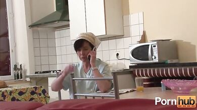 Naughty Mature Woman's Kitchen Anal