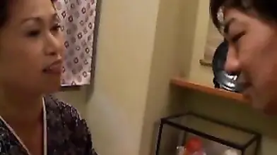 Asian Mom's Kimono Strip & Pound