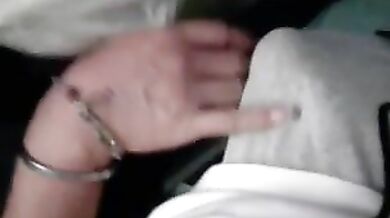 Mature Woman Touches Hard Cock on Public Transit