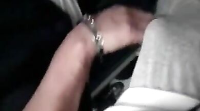 Mature Woman Touches Hard Cock on Public Transit