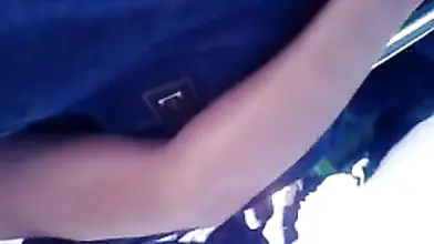 Mature Woman Touches Hard Cock on Public Transit