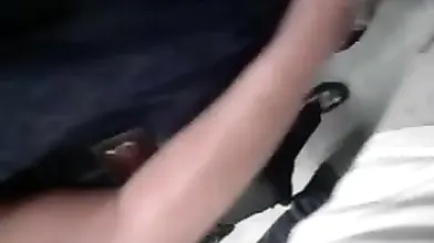 Mature Woman Touches Hard Cock on Public Transit