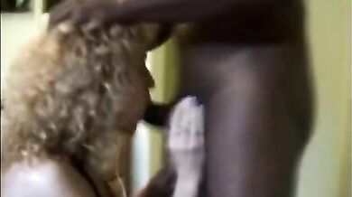 Blonde Mature Wife's Interracial Hardcore