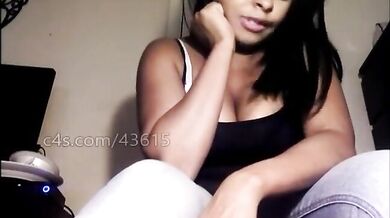 Ebony Cougar's Naughty Thong Tease