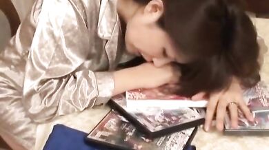 Japanese MILF Gets Fiercely Banged by Two Older Men