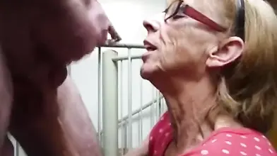 Blonde Mom Sucks Cock on Webcam