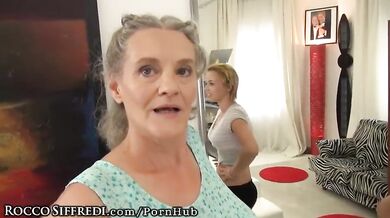 Adorable 18-year-old Teen and Mature Woman Please Rocco